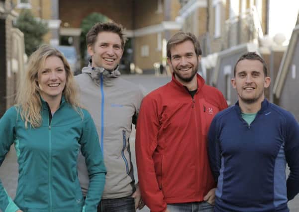 From left: Victoria Walton, Adam Pikett, Luke Pikett and Rhys Jones of SportPursuit