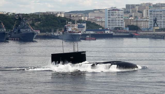 File photo of a Russian submarine. Picture: Getty