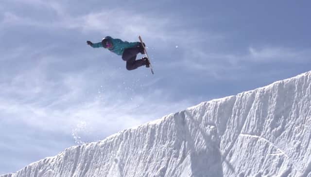 A still from the new Ski-Scotland video