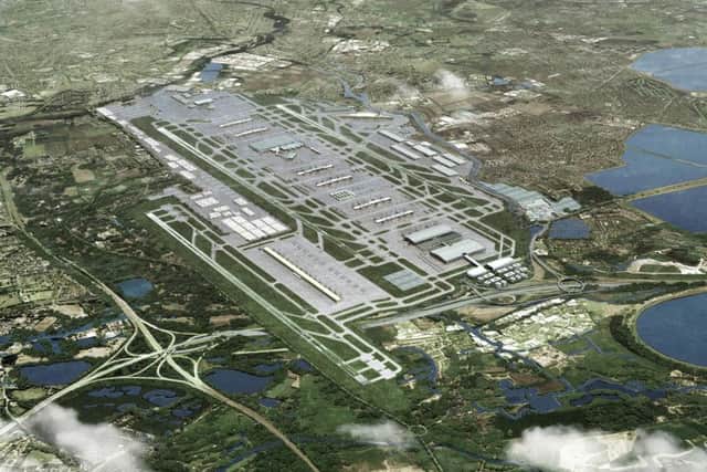 An artist's impression of Heathrow's planned third runway. Picture: Heathrow Airport/PA Wire
