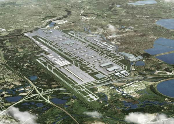 An artist's impression of Heathrow's planned third runway. Picture: Heathrow Airport/PA Wire