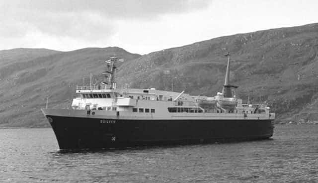 The MV Suilven, seen off the coast of Ullapool in 1979. Picture: Neil Clifton/geograph.co.uk
