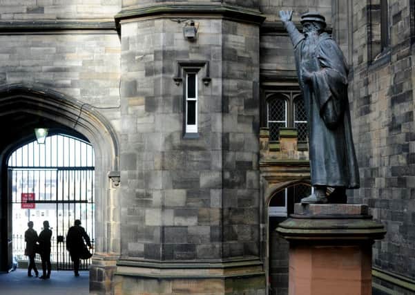 The Mound
Statue of John Knox in New College, Faculty of Divinity, The University of Edinburgh
Picture: Neil Hanna