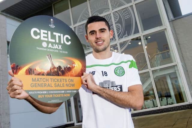Tom Rogic looks ahead to tomorrow nights Europa League clash with Ajax. Picture: SNS