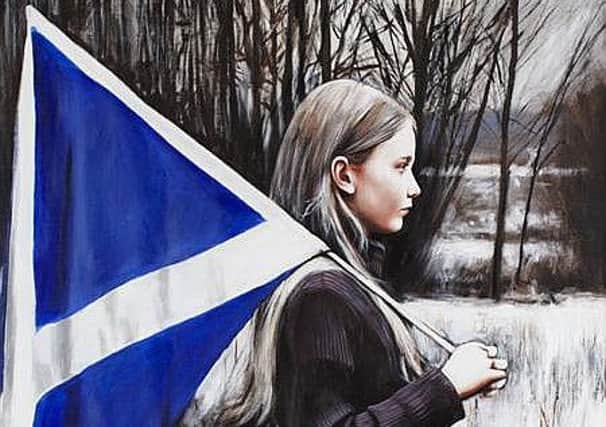 A Gerard Burns painting which featured on former first minister Alex Salmond's 2009 Christmas card