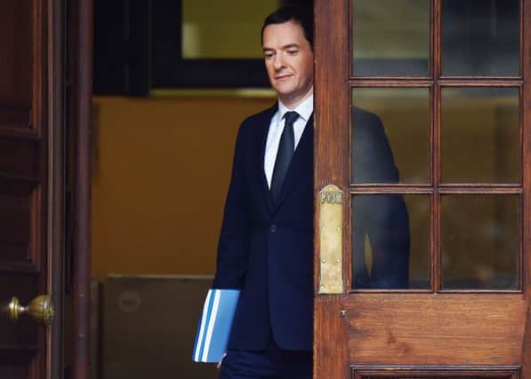 George Osborne leaves the Treasury. Picture: Getty