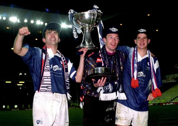 On this day in 1994, Raith Rovers beat Celtic in a penalty shoot-out to win the Coca Cola Cup. Picture: SNS Group