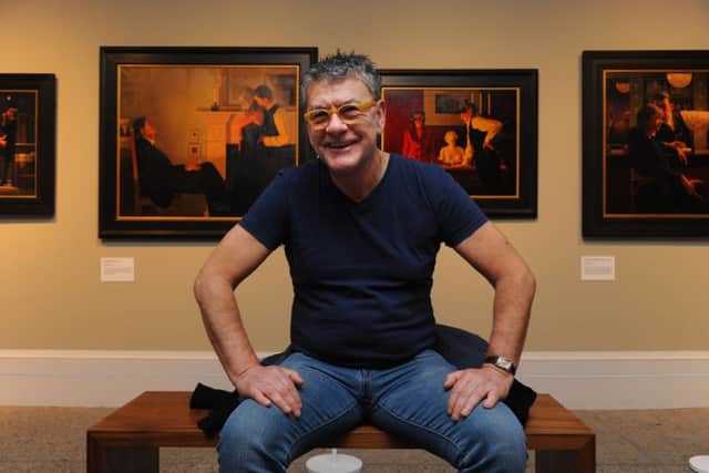 Artist Jack Vettriano at the Kelvingrove Museum in Glasgow a day ahead of his retrospective exhibition opening. Picture: Robert Perry