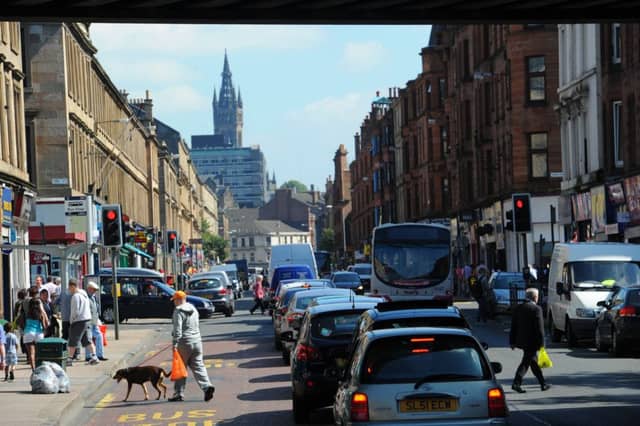 Dumbarton Road in Partick in 2012. Picture: Robert Perry