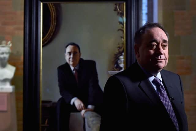 Double trouble: Alex Salmond missed the debate on action in Syria, in order to unveil a portrait of himself at the National Portrait Gallery in Edinburgh. Picture: Getty