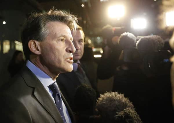 Lord Coe said that perception and reality had become horribly mangled. Picture: AP
