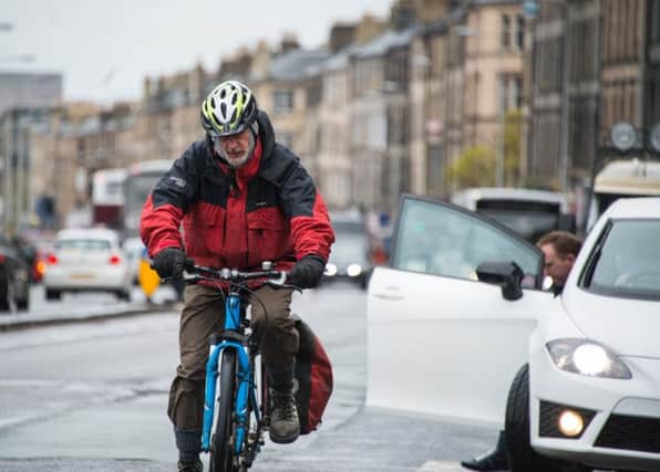 Cyclists in Scotland should be given the right of way over cars. Picture: Andrew O'Brien
