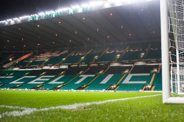 The Celtic support suffered another dismal night at Parkhead. Picture: John Devlin