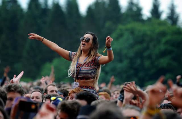 T in the Park revellers at Strathallan last year. Picture: Lisa Ferguson