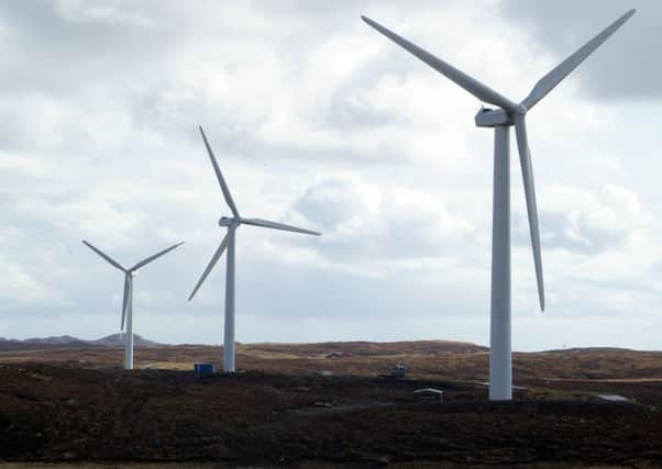 Wind Turbines have had increased power output due to storm conditions.