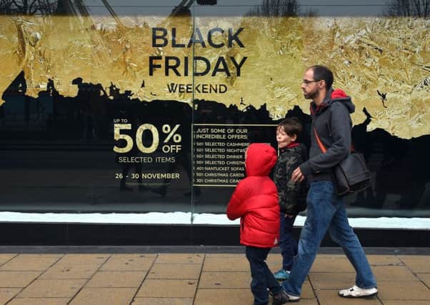 The high street remains quiet as online sales soar on Black Friday. Picture: Lisa Ferguson