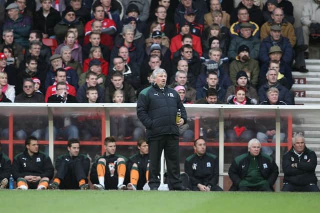 Sturrock on the touchline as Plymouth manager in 2009. Picture: Getty Images