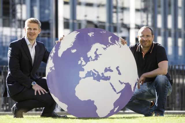 Gareth Williams (left), CEO of Skyscanner and Nigel Eccles, CEO of FanDuel, Scotland's 'Unicorns'. Picture: Robert Perry