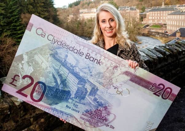 Debbie Crosbie is the first woman to sign Scottish banknotes. Picture: PA