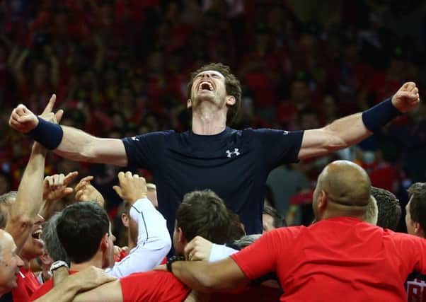 Andy Murray ended Britain's long wait for Davis Cup glory with a win over David Goffin. Picture: Getty