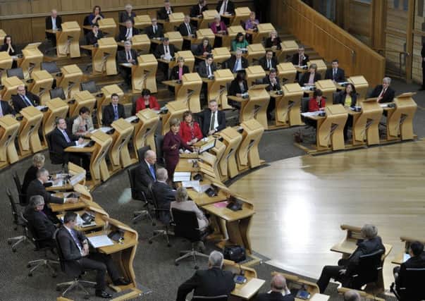 The debating chamber of the Scottish Parliament. Picture: Ian Rutherford