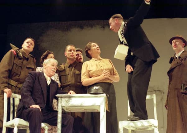 Stephen Hancock (seated) with the cast of Northern Stages And A Nightingale Sang. Picture: Contributed