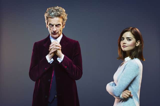 Peter Capaldi and Jenna Coleman. Picture: PA