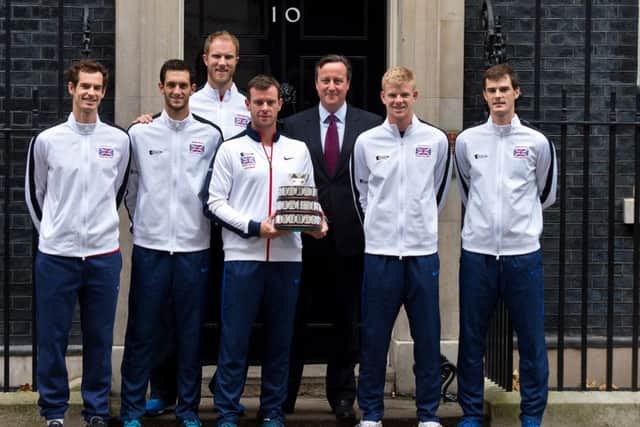 The Davis Cup winning team met the Prime minister at Downing Street yesterday. Picture: Getty
