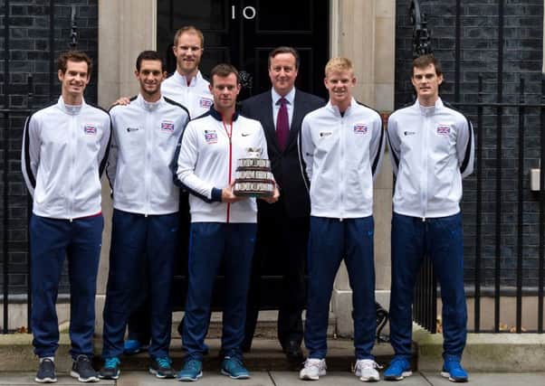 The Davis Cup winning team met the Prime minister at Downing Street yesterday. Picture: Getty