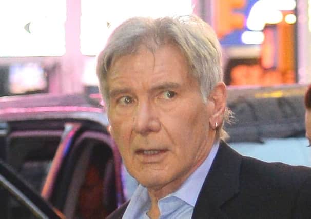 Actor Harrison Ford is seen on Good Morning America  on December 1, 2015 in New York City. Picture: Raymond Hall/GC Images