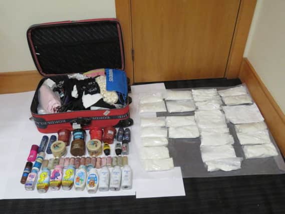 The cocaine found in her toiletries. Picture: Contributed