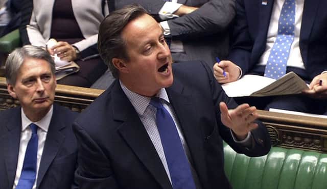 David Cameron puts the case forward in the Commons. Picture: Getty