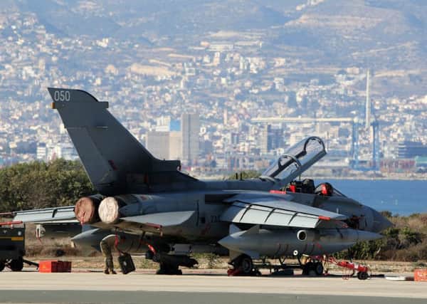 RAF Akrotiri in Cyprus is the base for the British Tornado bombers currently attacking IS targets in Iraq. Picture: AFP/Getty Images