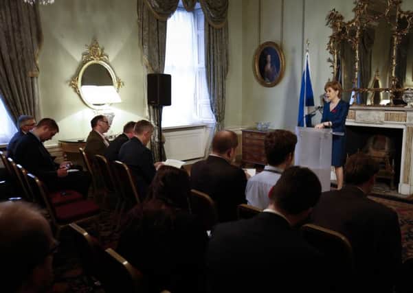 The Holyrood press pack have long been lobbying for a press conference with the First Minister. Picture: Contributed