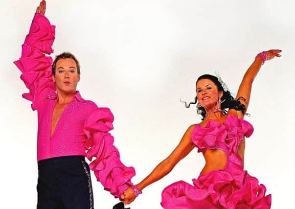 Strictly star Julian Clary with dance partner Erin Boag. Picture: PA