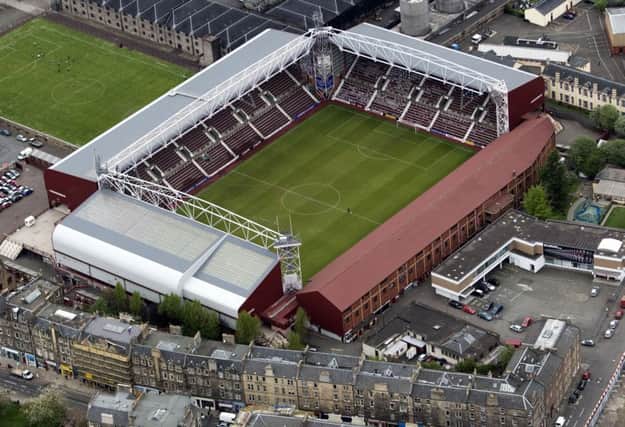 Hearts hope to start construction of a new stand next year. Picture: SNS