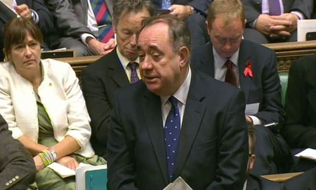 Alex Salmond speaking during the debate on extending the bombing campaign to Syria. Picture: PA