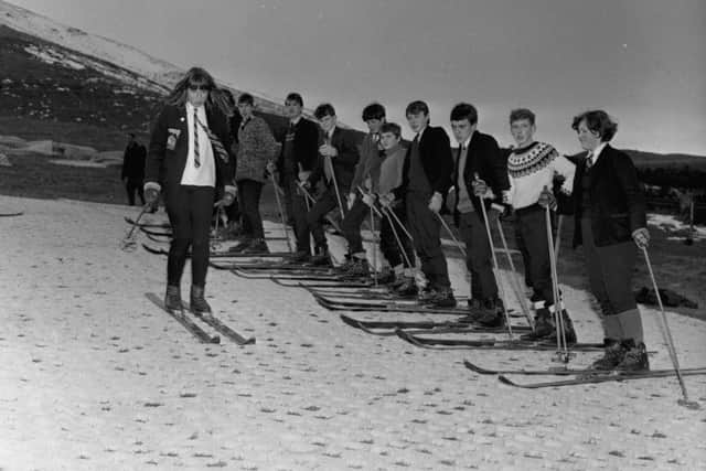 Schoolchildren enjoy the slopes at Hillend in 1965. Picture: TSPL
