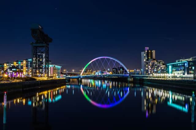 The River Clyde at night
. Picture: Neil Barr