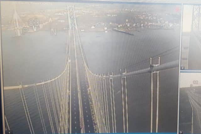 Traffic Scotland webcam view of the Forth Road Bridge