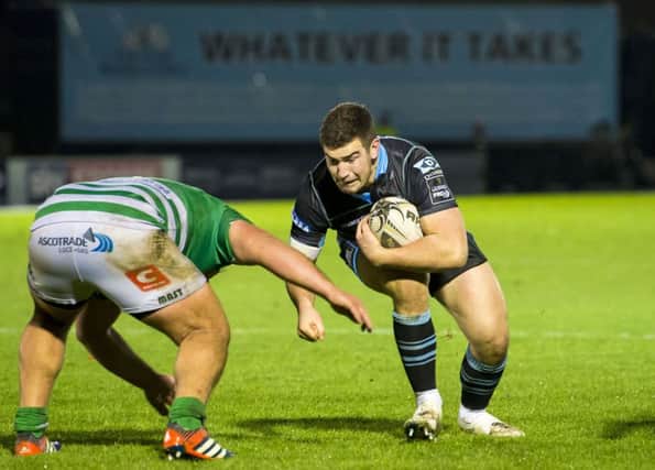 Young Glasgow hooker James Malcolm makes his first start of the season today after impressive cameos against Cardiff and Treviso. Picture: SNS