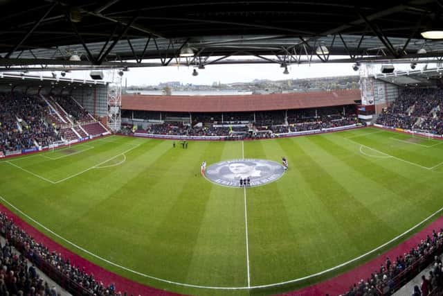 Hearts this week announced plans to redevelop the main stand at Tynecastle. Picture: SNS