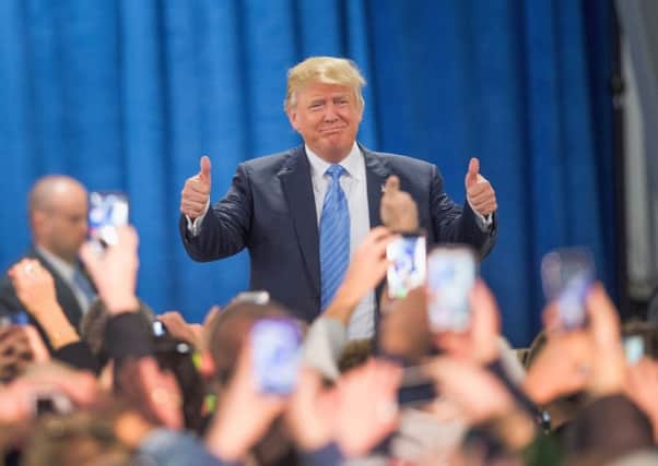 US presidential hopeful Donald Trump knows about the value of a brand. Picture: Getty