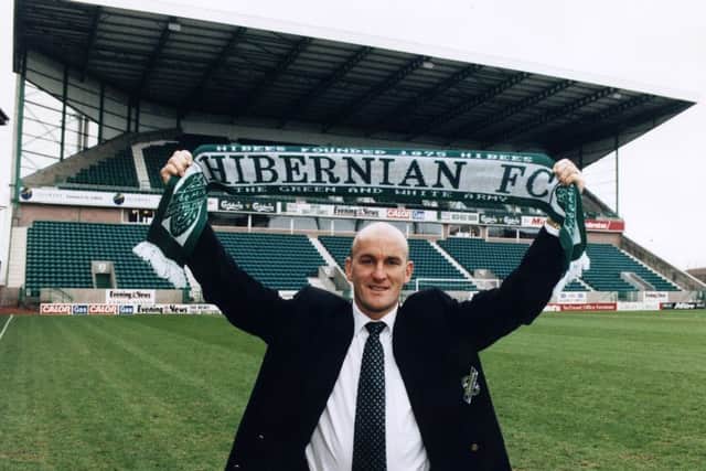 Jim Duffy took over as Hibs' new manager in 1996. Picture: Alan Ledgerwood