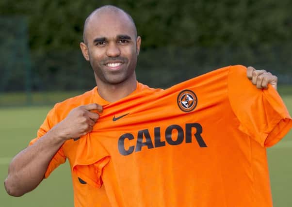 Dundee United's Florent Sinama Pongolle is revealed ahead of his side's fixture against Kilmarnock. Picture: SNS