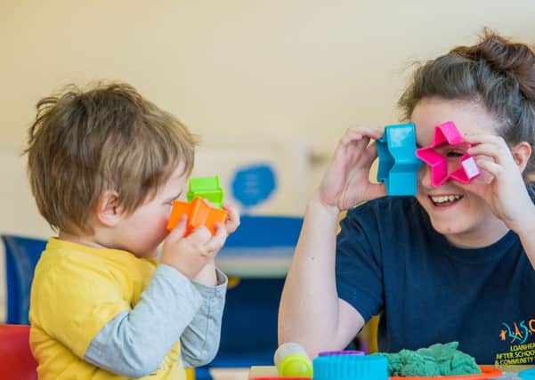 More Scots men are to be encouraged to look at careers in childcare. Picture: Ian Georgeson