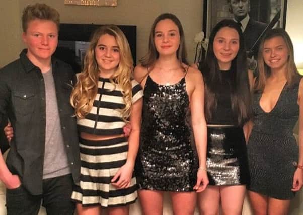 Gordon Ramsay has been trolled for posting a photograph of his teenage daughters wearing short skirts. Picture: Gordon Ramsay