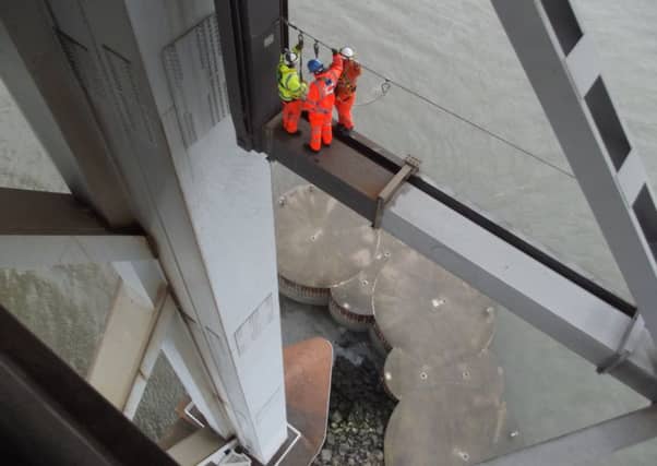Investigations continue on the Forth Road Bridge.