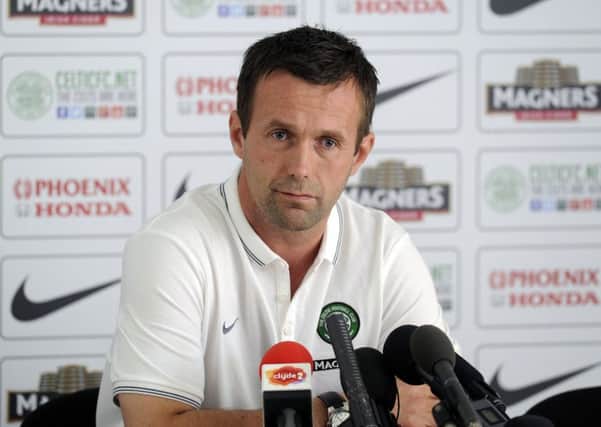 Celtic manager Ronny Deila was not happy with a member of the press pack. Picture: John Devlin