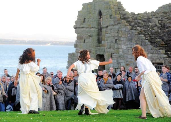 Macbeth is performed on Inchcolm Island in 2012 under the aegis of the festival